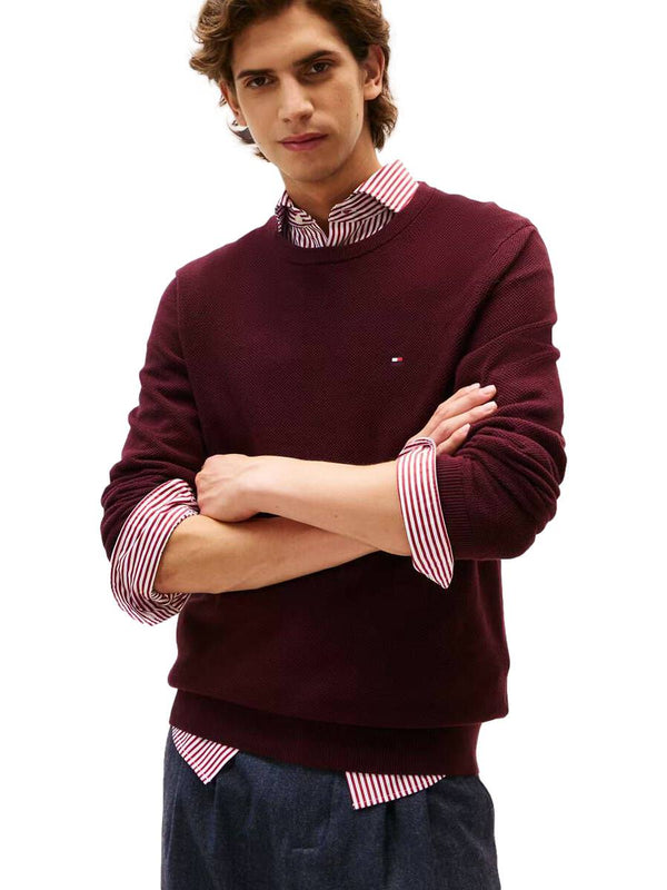ΑΝΔΡΙΚΟ ΠΟΥΛΟΒΕΡ TOMMY HILFIGER ESSENTIAL STRUCTURE CREW NECK