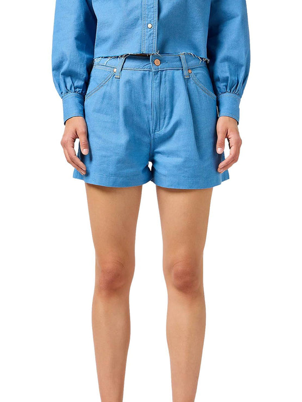 ΓΥΝΑΙΚΕΙΟ JEAN SHORTS WRANGLER PLEATED