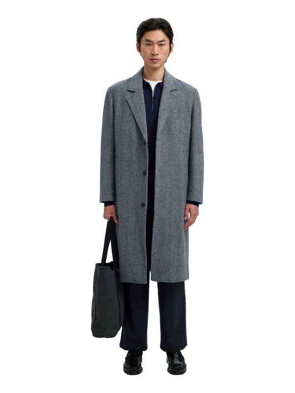 ΑΝΔΡΙΚΟ ΠΑΛΤΟ SELECTED SLHMILOS WOOL BLEND RELAXED COAT #S