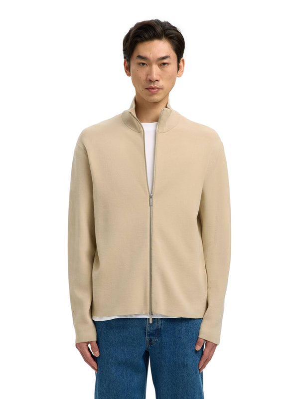 ΑΝΔΡΙΚΗ  ΠΛΕΚΤΗ ΖΑΚΕΤΑ SELECTED SLHTELLER FN RELAXED ZIP CARDIGAN