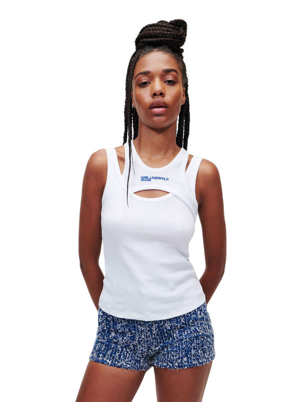 ΓΥΝΑΙΚΕΙΟ T-SHIRT KARL LAGERFELD JEANS KLJ LAYERED RIBBED TANKTOP