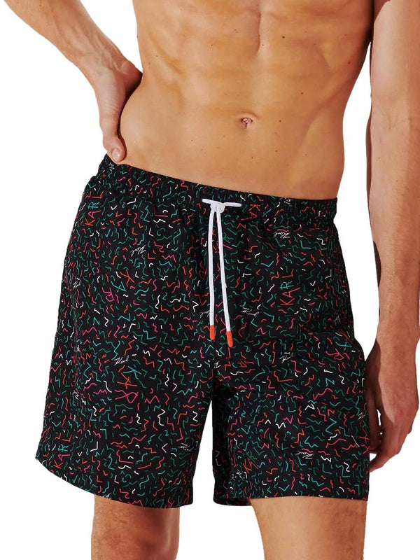 ΑΝΔΡΙΚΟ ΜΑΓΙΟ KARL LAGERFELD GEOMETRIC AOP MED BOARDSHORTS