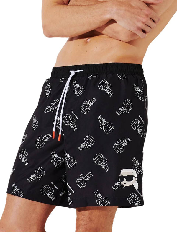 ΑΝΔΡΙΚΟ ΜΑΓΙΟ KARL LAGERFELD IKONIK 2.0 AOP MED BOARDSHORTS