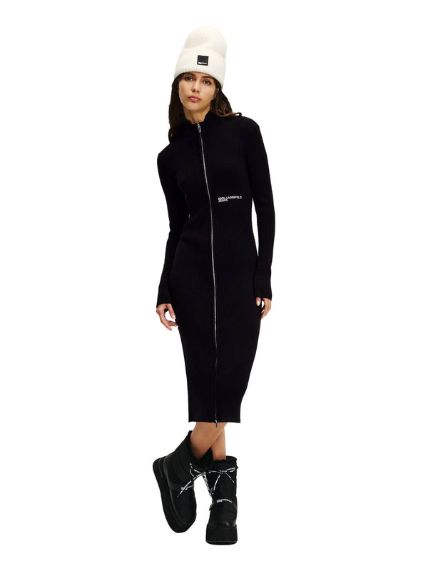ΓΥΝΑΙΚΕΙΟ ΦΟΡΕΜΑ KARL LAGERFELD JEANS KLJ LSLV KNITTED ZIP DRESS