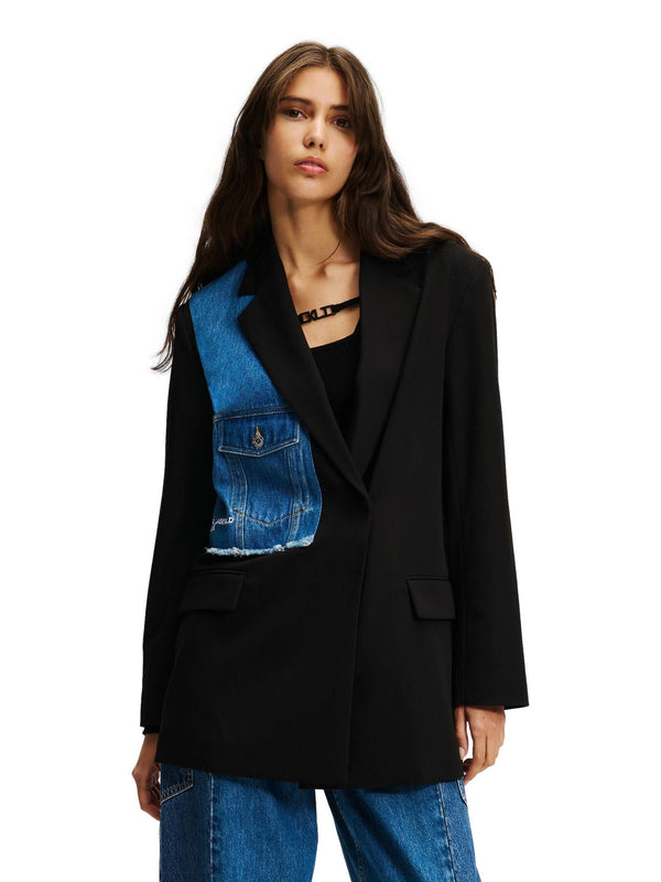 ΓΥΝΑΙΚΕΙΟ ΣΑΚΑΚΙ KARL LAGERFELD JEANS KLJ MIXED DENIM BLAZER