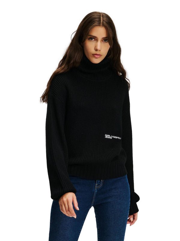 ΓΥΝΑΙΚΕΙΟ ΠΟΥΛΟΒΕΡ KARL LAGERFELD JEANS KLJ OVERSIZED ROLLNECK SWEATER