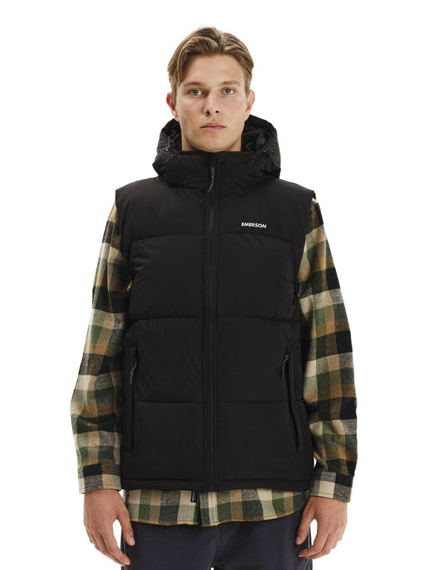 ΑΝΔΡΙΚΟ ΑΜΑΝΙΚΟ ΜΠΟΥΦΑΝ EMERSON MEN'S PUFFER VEST W/DETACHABLE HOOD