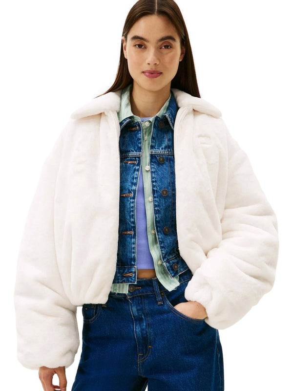 ΓΥΝΑΙΚΕΙΟ ΓΟΥΝΙΝΟ ΜΠΟΥΦΑΝ TOMMY JEANS TJW FAUX FUR BOMBER