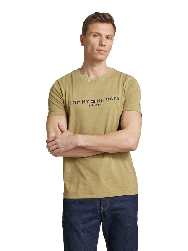 ΑΝΔΡΙΚΟ T-SHIRT TOMMY HILFIGER GARMENT DYE TOMMY LOGO TEE