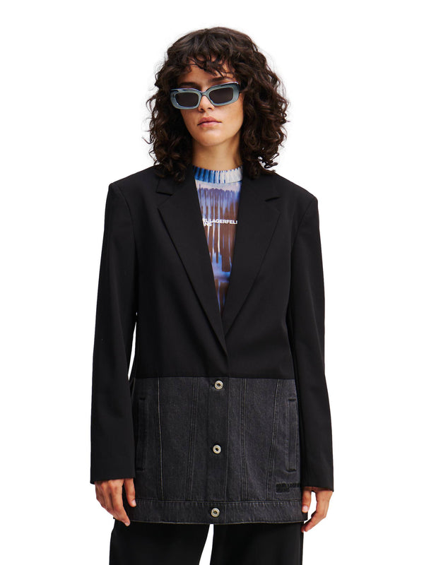ΓΥΝΑΙΚΕΙΟ ΣΑΚΑΚΙ KARL LAGERFELD JEANS KLJ MIXED MATERIAL BLAZER