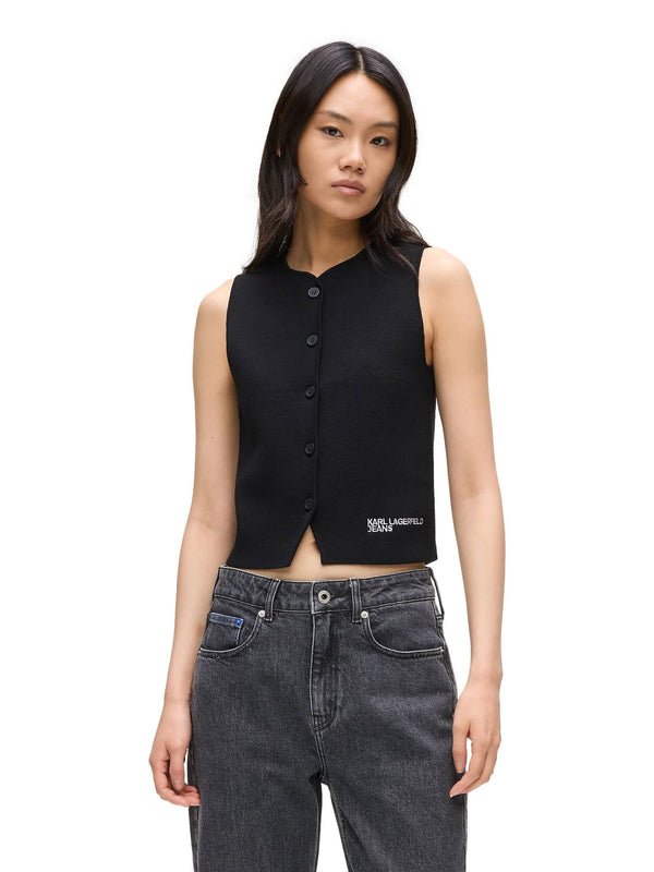 ΓΥΝΑΙΚΕΙΟ ΠΛΕΚΤΟ ΓΙΛΕΚΟ KARL LAGERFELD JEANS KNIT VEST