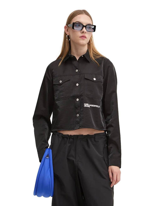 ΓΥΝΑΙΚΕΙΟ ΠΟΥΚΑΜΙΣΟ KARL LAGERFELD JEANS KLJ BOXY IRIDESCENT SHIRT