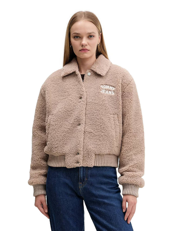 ΓΥΝΑΙΚΕΙΟ ΜΠΟΥΦΑΝ TOMMY JEANS TEDDY VARSITY BOMBER