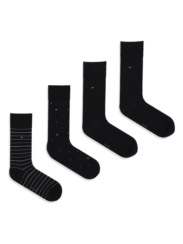 ΑΝΔΡΙΚΕΣ ΚΑΛΤΣΕΣ TOMMY HILFIGER TH MEN SOCK 4-PACK TIN GIFTBOX