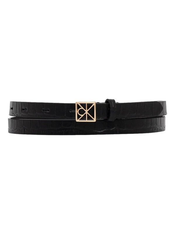 ΓΥΝΑΙΚΕΙΑ ΖΩΝΗ CALVIN KLEIN EMBLEM CROC 15MM REV