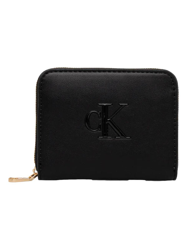 ΓΥΝΑΙΚΕΙΟ ΠΟΡΤΟΦΟΛΙ CALVIN KLEIN RAISED CL MEDIUM ZIP AROUND