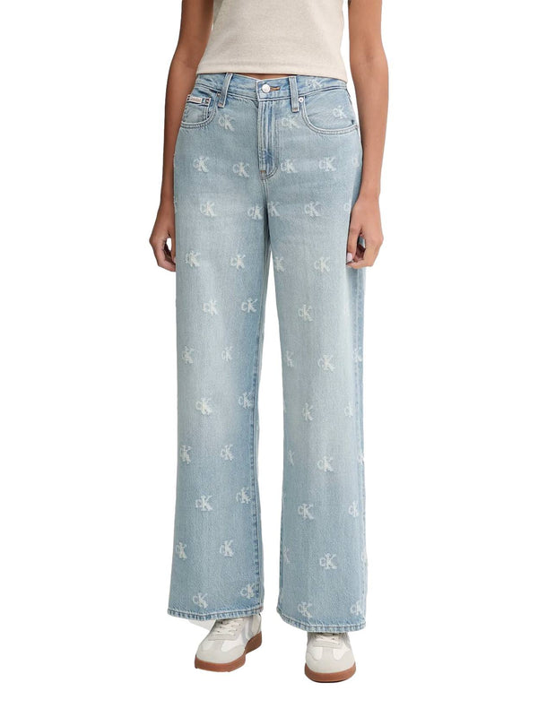 ΓΥΝΑΙΚΕΙΟ JEAN CALVIN KLEIN JEANS TH WIDE LEG CK DSTRSSD