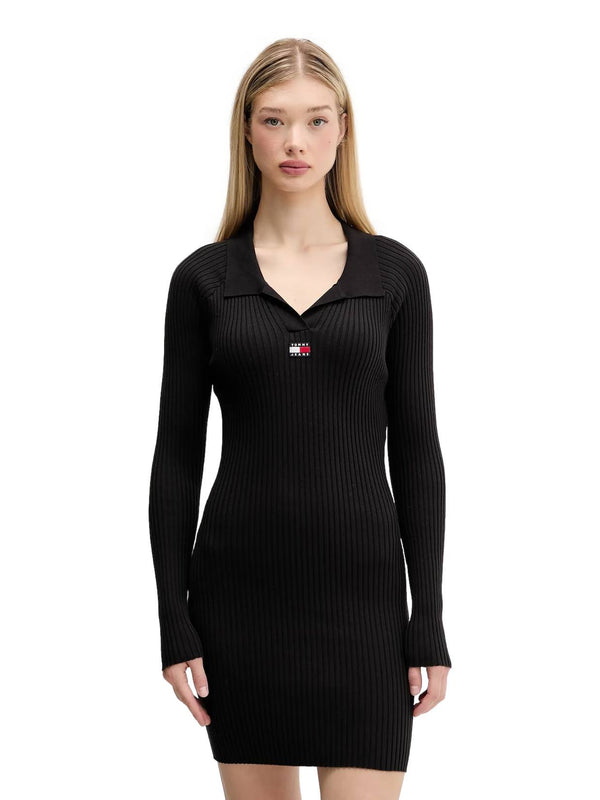 ΓΥΝΑΙΚΕΙΟ ΠΛΕΚΤΟ ΦΟΡΕΜΑ TOMMY JEANS COLLAR BADGE SWΕΑTER DRESS