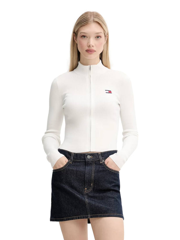 ΓΥΝΑΙΚΕΙΑ ΖΑΚΕΤΑ TOMMY JEANS TJW ZIP HIGH NECK CARDIGAN EXT