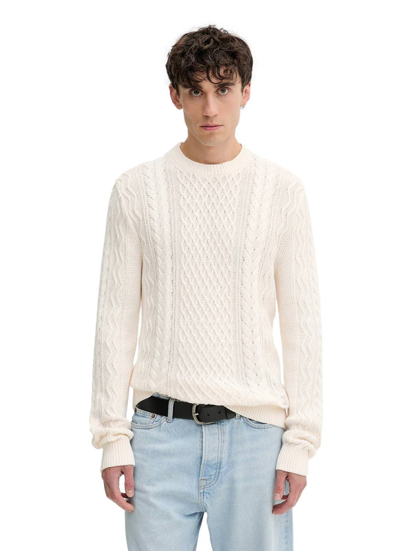 ΑΝΔΡΙΚΟ ΠΟΥΛΟΒΕΡ TOMMY JEANS TJM SLIM BADGE CABLE KNIT SWEATER