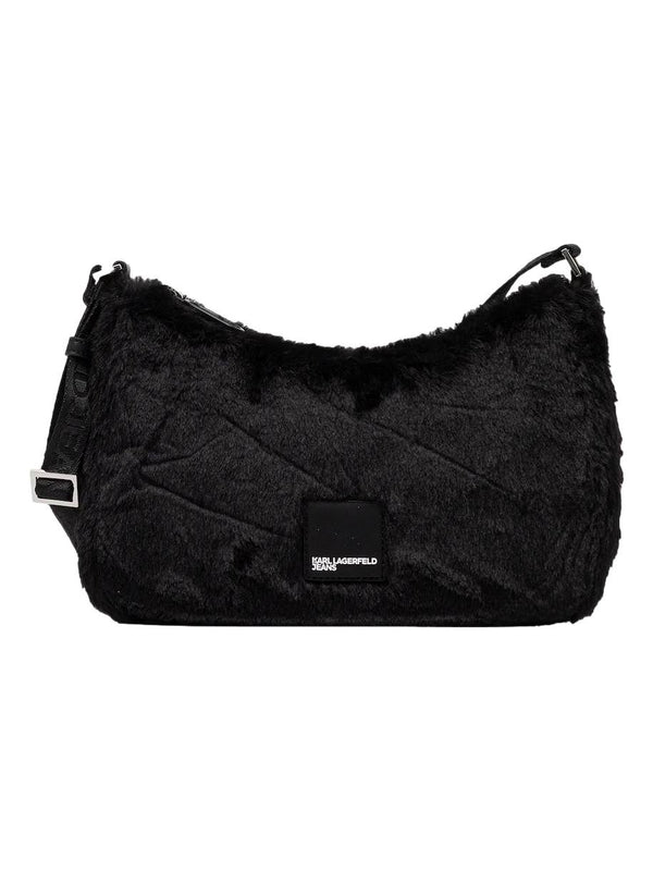 ΓΥΝΑΙΚΕΙΑ ΤΣΑΝΤΑ KARL LAGERFELD JEANS FAUX FUR SHOULDER BAG