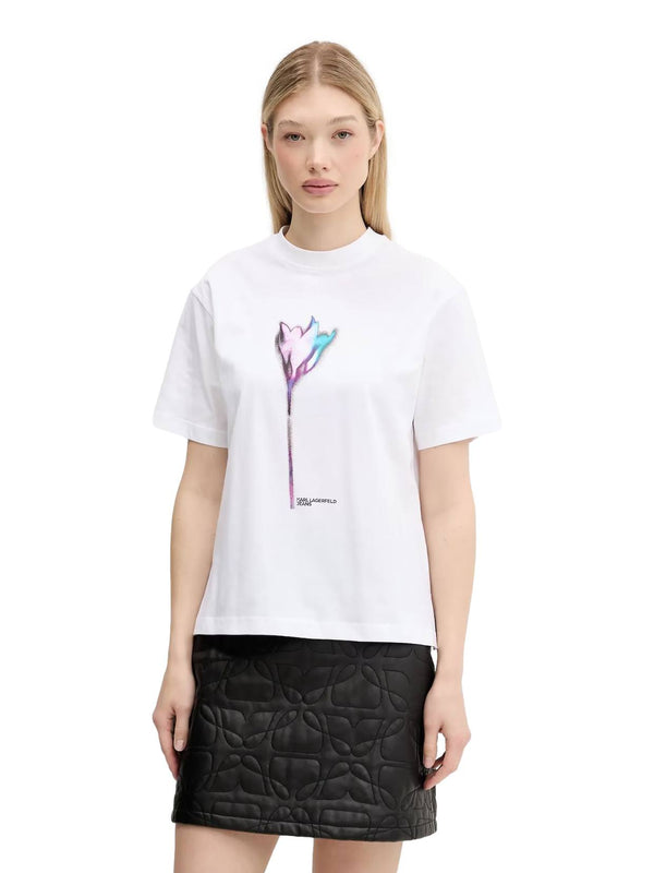 ΓΥΝΑΙΚΕΙΟ T-SHIRT KARL LAGERFELD JEANS KLJ REG FLOWER COLOUR
