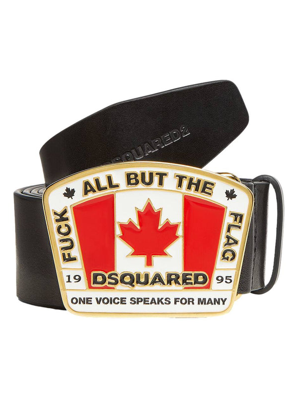 ΑΝΔΡΙΚΗ ΖΩΝΗ DSQUARED2 CANADIAN FLAG PLAQUE BELT