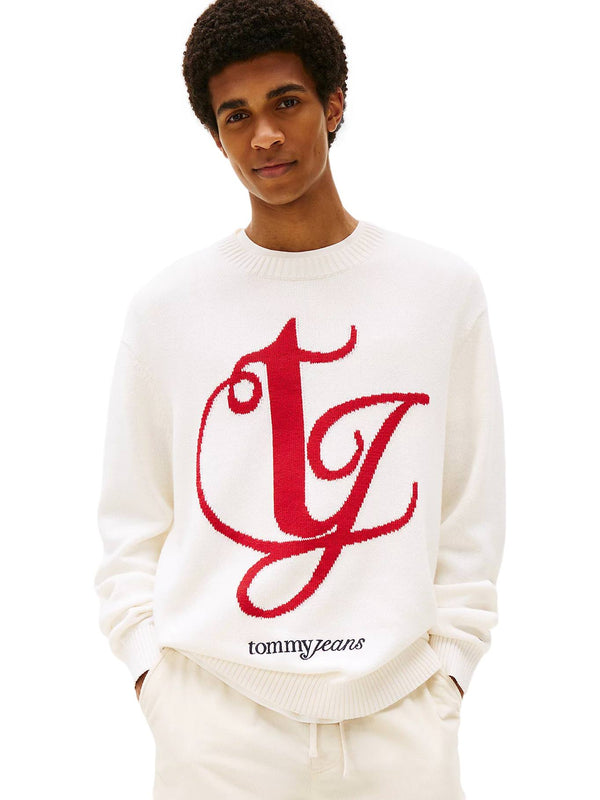 ΑΝΔΡΙΚΟ ΠΟΥΛΟΒΕΡ TOMMY JEANS TJM REG MONOGRAM CNECK SWEATER