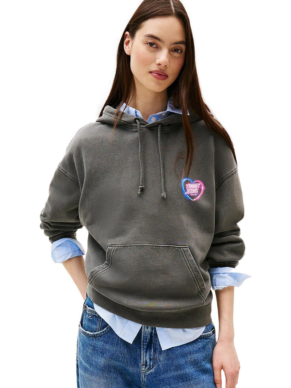 ΓΥΝΑΙΚΕΙΟ ΦΟΥΤΕΡ TOMMY JEANS TJW BXY NEON HOODIE EXT