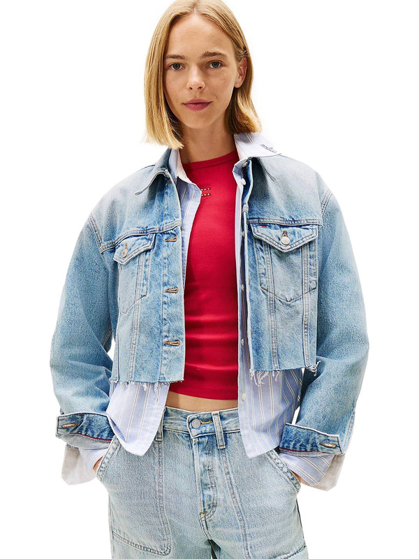 ΓΥΝΑΙΚΕΙΟ JEAN JACKET TOMMY JEANS CROPPED TRCKR JKT RWB EXT CI6033
