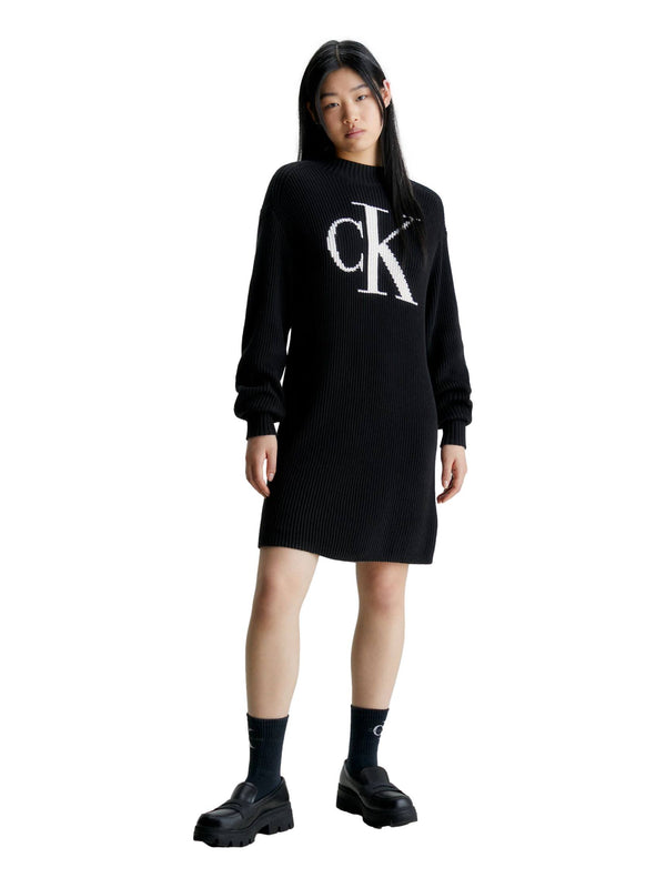 ΓΥΝΑΙΚΕΙΟ ΠΛΕΚΤΟ ΦΟΡΕΜΑ CALVIN KLEIN JEANS CK INTARSIA LOOSE SWEATER DRESS