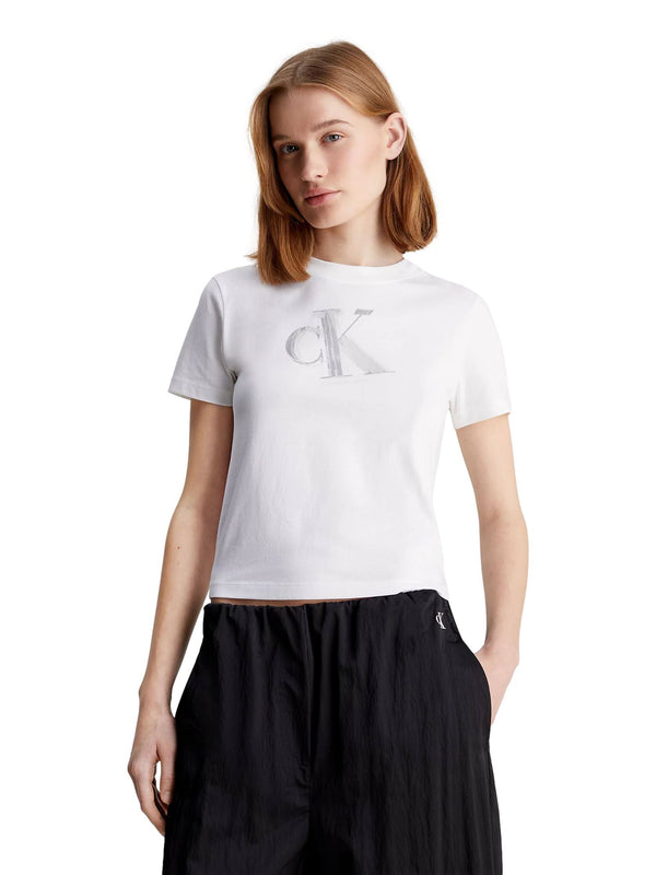 ΓΥΝΑΙΚΕΙO T-SHIRT CALVIN KLEIN META CK BABY TEE