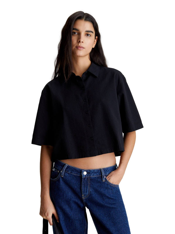 ΓΥΝΑΙΚΕΙΟ ΚΟΝΤΟΜΑΝΙΚΟ ΠΟΥΚΑΜΙΣΟ CALVIN KLEIN BACK DETAIL SEERSUCKER SHIRT