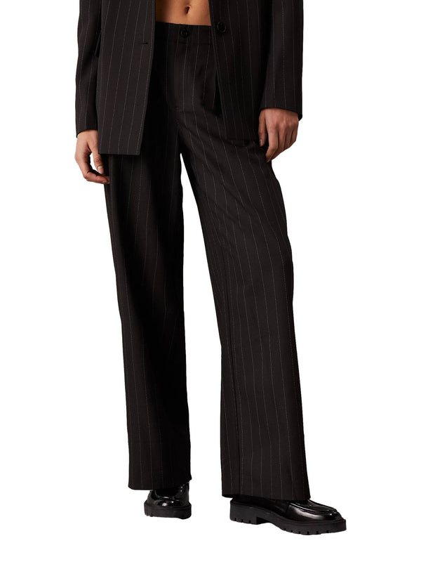 ΓΥΝΑΙΚΕΙΟ ΥΦΑΣΜΑΤΙΝΟ ΠΑΝΤΕΛΟΝΙ CALVIN KLEIN JEANS SOFT CREPE PINSTRIPE PANT