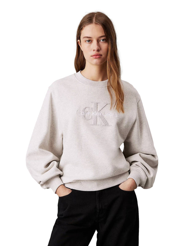 ΓΥΝΑΙΚΕΙΟ ΦΟΥΤΕΡ CALVIN KLEIN JEANS CHENILLE MONOLOGO CREWNECK