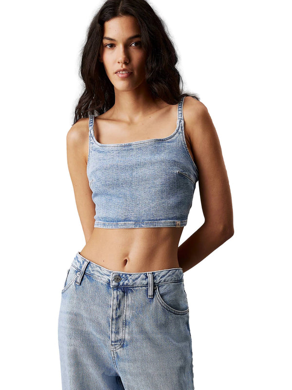 ΓΥΝΑΙΚΕΙΟ TOP CALVIN KLEIN JEANS DENIM BRALLETE
