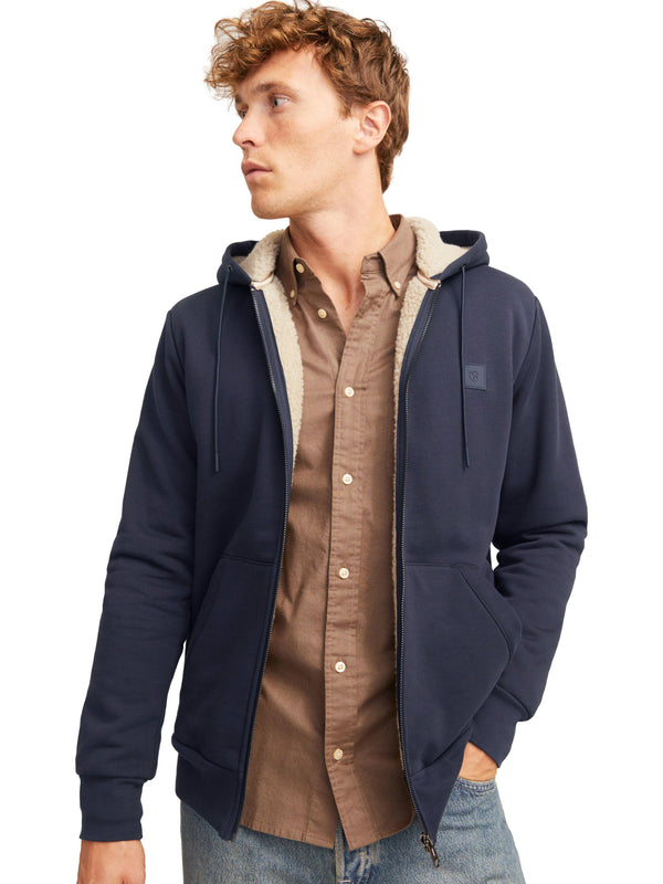ΑΝΔΡΙΚΗ ΖΑΚΕΤΑ JACK & JONES JPRBLUMASON TEDDY SWEAT ZIP LN