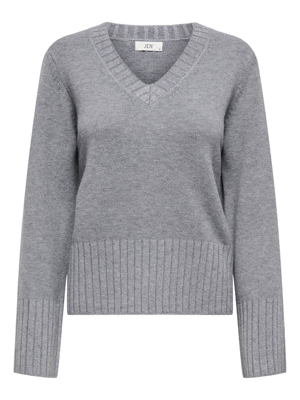 ΓΥΝΑΙΚΕΙΟ ΠΟΥΛΟΒΕΡ JDY JDYPRIME LUREX LIFE L/S V-NECK PULL KNT