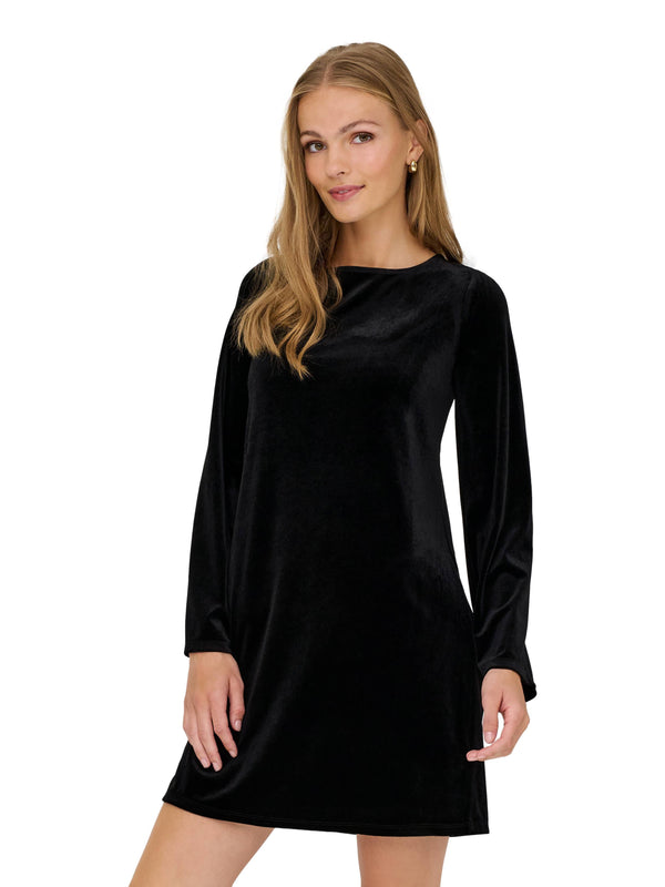 ΓΥΝΑΙΚΕΙΟ ΒΕΛΟΥΤΕ ΦΟΡΕΜΑ JDY VICTORY L/S VELVET BOW DRESS JRS