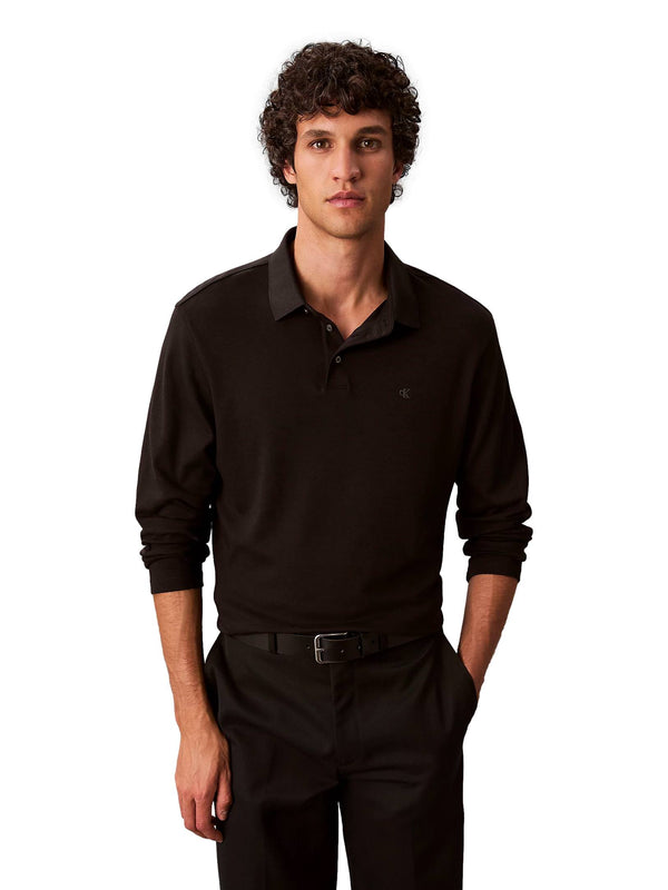 ΑΝΔΡΙΚΗ ΜΠΛΟΥΖΑ POLO CALVIN KLEIN LS SUPIMA COTTON SOLID