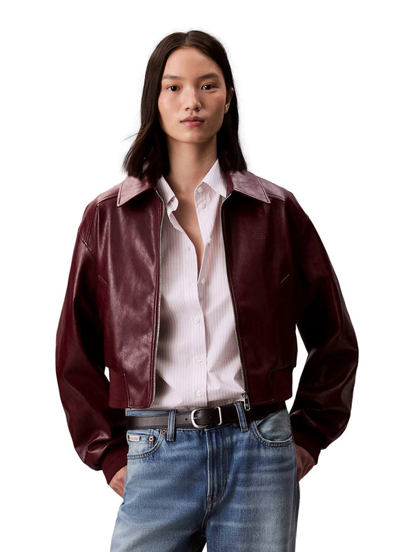 ΓΥΝΑΙΚΕΙΟ ΜΠΟΥΦΑΝ CALVIN KLEIN JEANS A-CROPPED CRNKL FX LTH