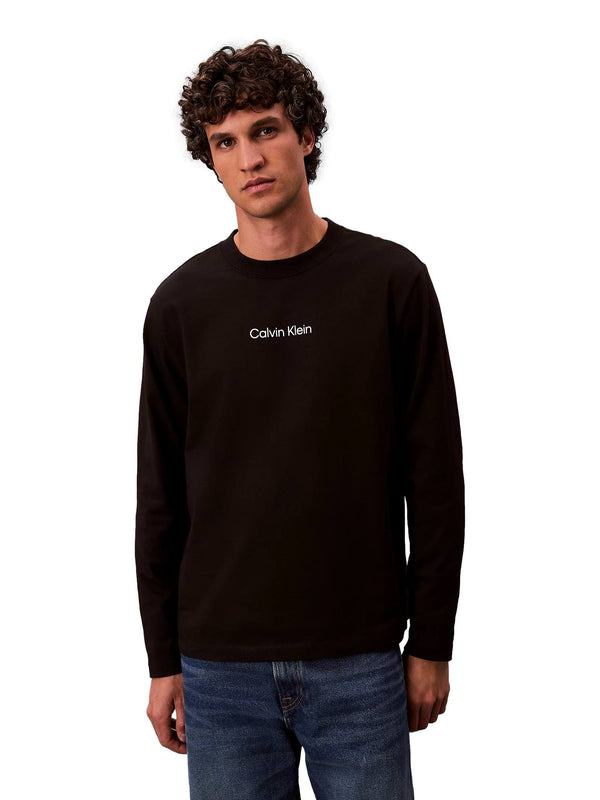 ΑΝΔΡΙΚΗ ΜΠΛΟΥΖΑ CALVIN KLEIN LS RLXD STANDARD LOGO CREWNK TEE