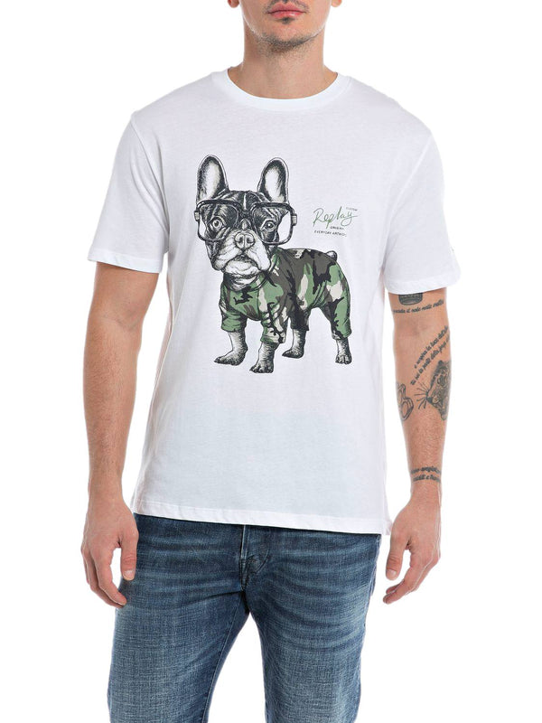 ΑΝΔΡΙΚΟ T-SHIRT REPLAY BULLDOG PRINT