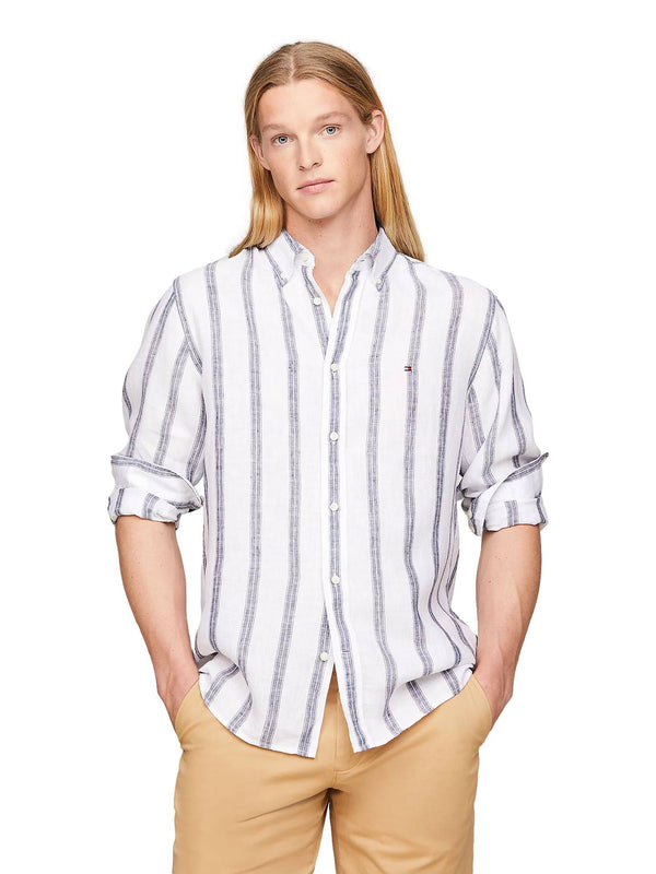 ΑΝΔΡΙΚΟ ΠΟΥΚΑΜΙΣΟ ΤΟΜΜΥ HILFIGER LINEN TRIPLE STRIPE SHIRT