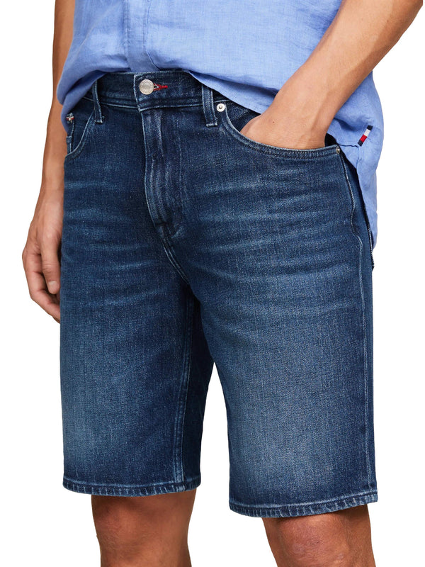 ΑΝΔΡΙΚΗ JEAN  ΒΕΡΜΟΥΔΑ TOMMY HILFIGER BROOKLYN SHORT STR VENICE BLUE