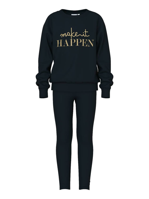 ΠΑΙΔΙΚΟ ΣΕΤ ΚΟΛΑΝ NAME IT NKFOLIANA SWEAT SET BRU