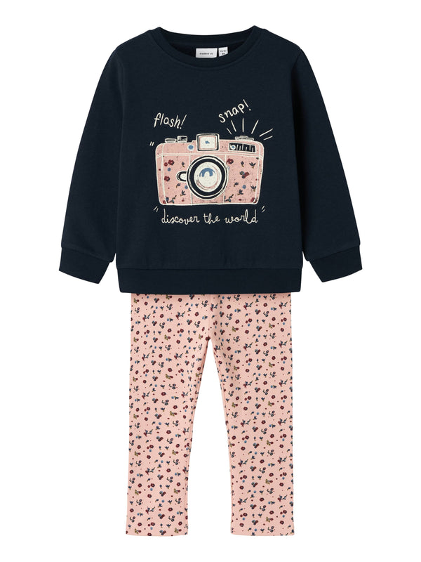 ΠΑΙΔΙΚΟ ΣΕΤ ΚΟΛΑΝ NAME IT NMFOLIANA SWEAT SET BRU