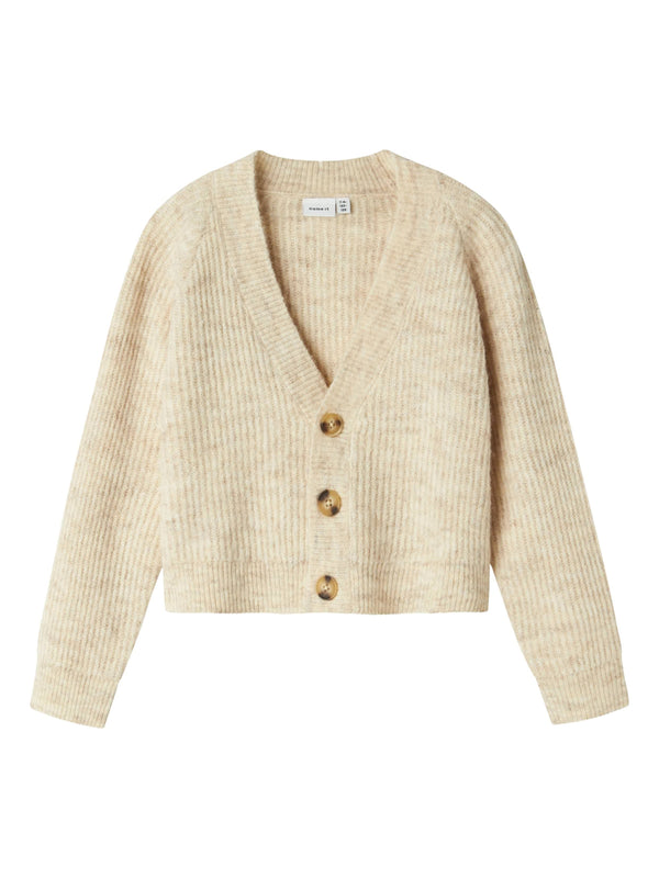 ΠΑΙΔΙΚΗ ΠΛΕΚΤΗ ΖΑΚΕΤΑ ΝΑΜΕ ΙΤ NKFHOLLY BOXY SHORT KNIT CARD