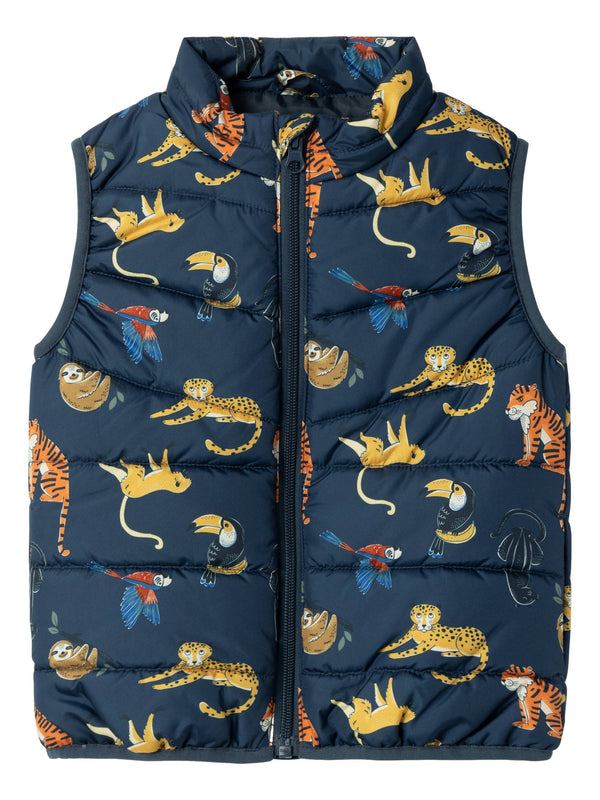 ΠΑΙΔΙΚΟ ΑΜΑΝΙΚΟ ΜΠΟΥΦΑΝ NAME IT NMMMYLANE VEST MIX ANIMALS