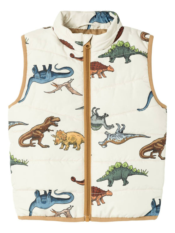 ΠΑΙΔΙΚΟ ΑΜΑΝΙΚΟ ΜΠΟΥΦΑΝ NAME IT NMMMYLANE VEST DINO PLAY